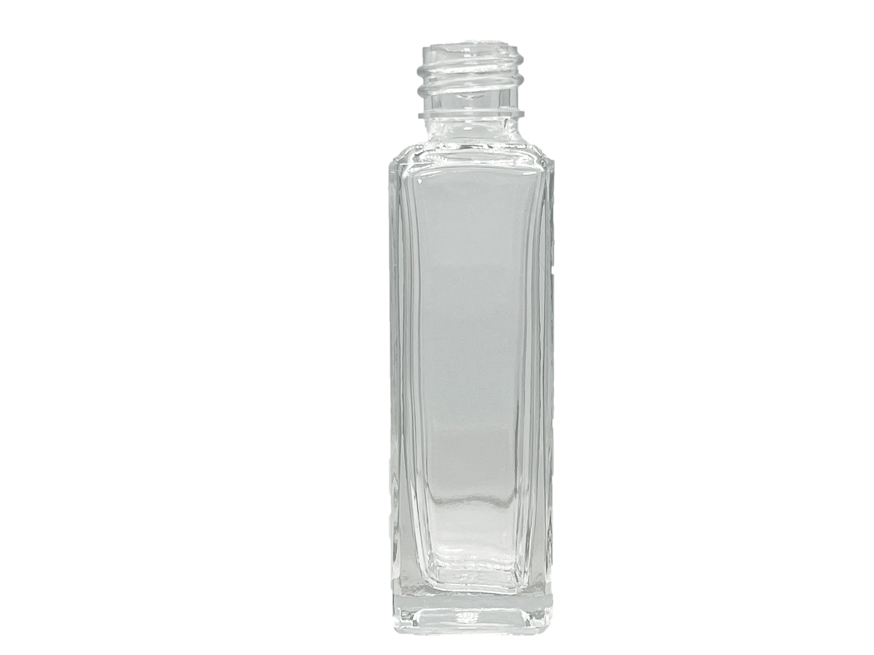 4 oz 20-415 Clear Glass Square Bottle - Bay Area Bottles