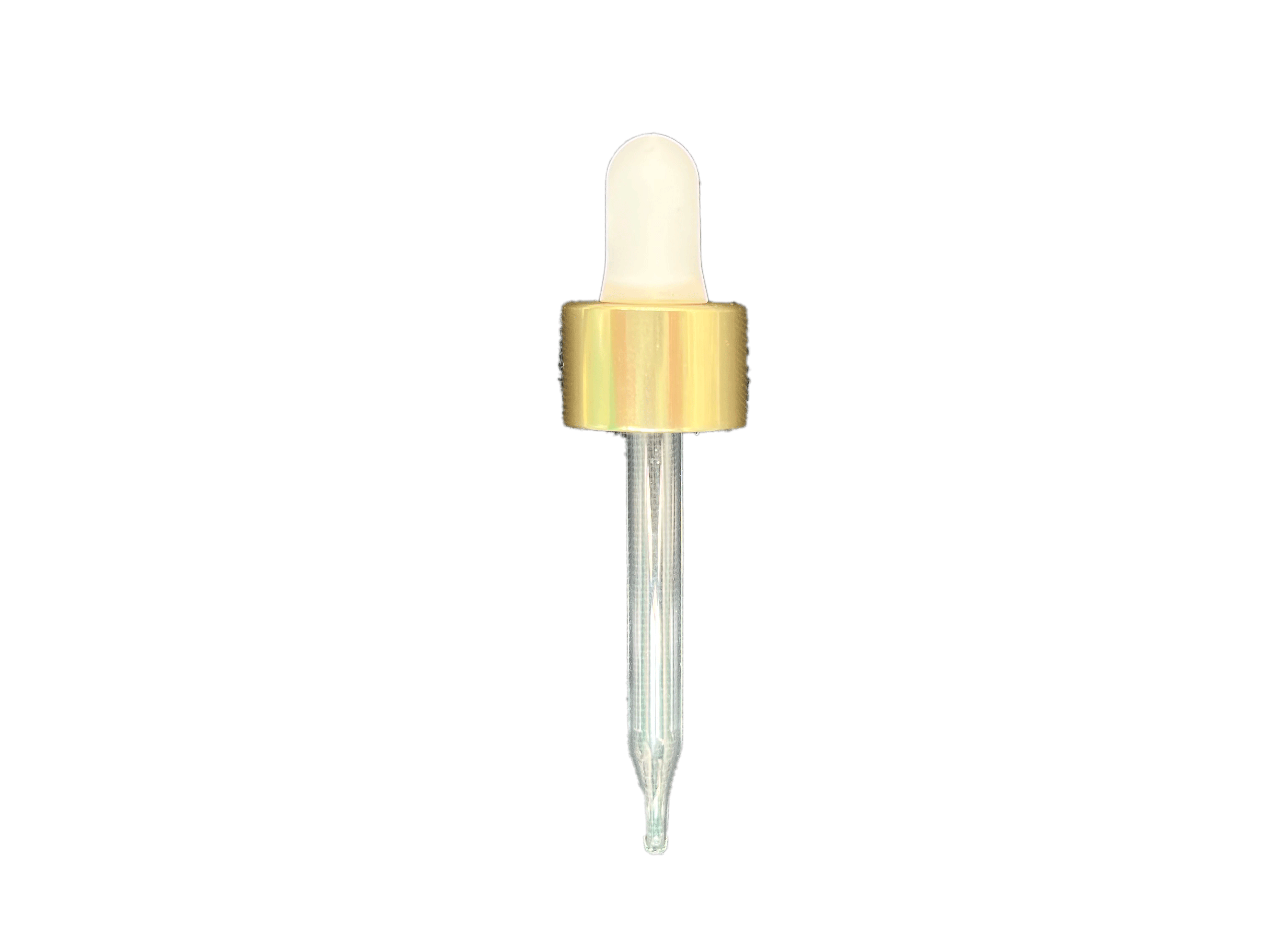 20-400 Metal Overshell Shiny Gold Dropper - Bay Area Bottles
